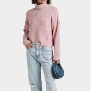 Like NEW Wool Anthony Thomas Melillo Cable-Knit Turtleneck